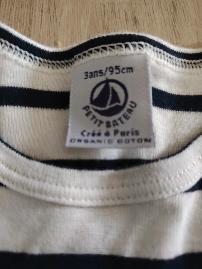 Robe marinière manches courtes 3 ans - photo numéro 2