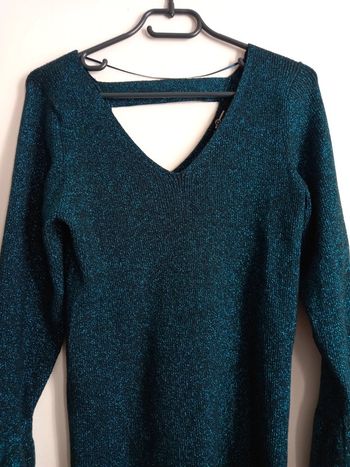 Haut femmes soirée ou occasion bleu pailletées Taille : L