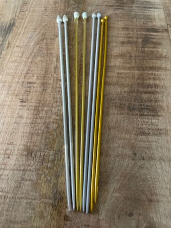 Aiguilles à tricoter métal