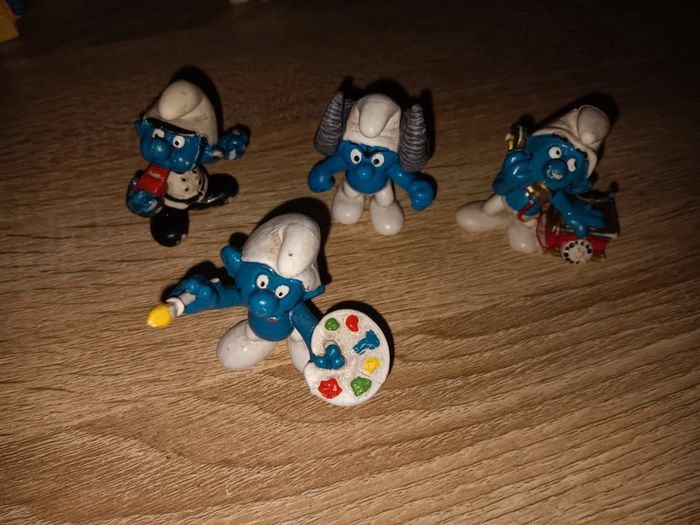 4 schtroumpf de collection