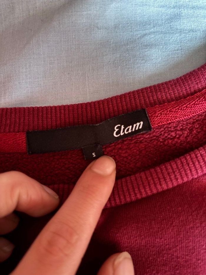 Pull bordeaux taille S - photo numéro 7