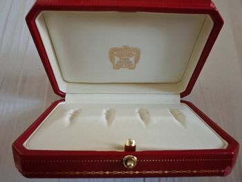 Étuis ou boite cartier vintage pour boutons de manchette 