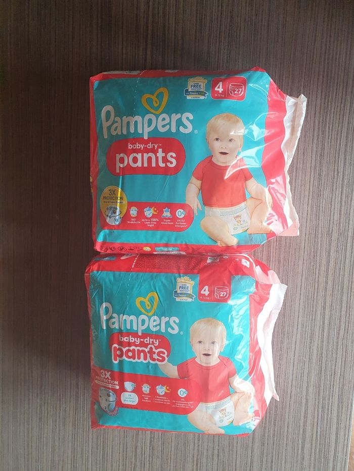 Lot de 2 paquets de Pampers Pants taille 4 🌸 - photo numéro 2