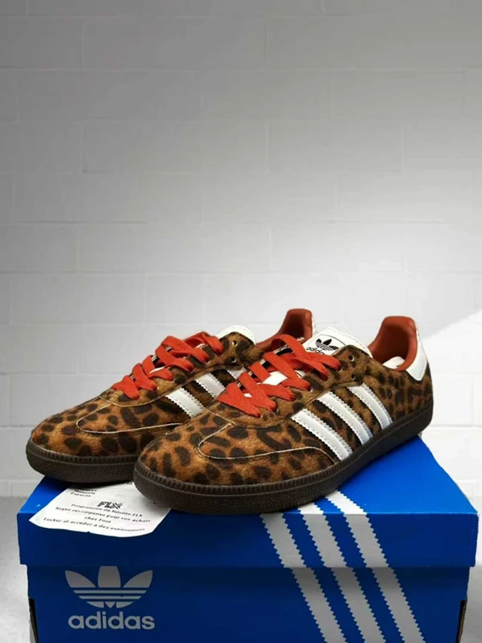 Adidas Samba Preloved Léopard Rouge   41