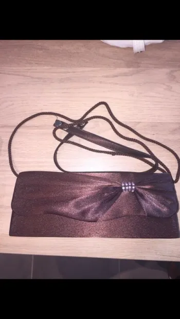 Pochette de soirée marron