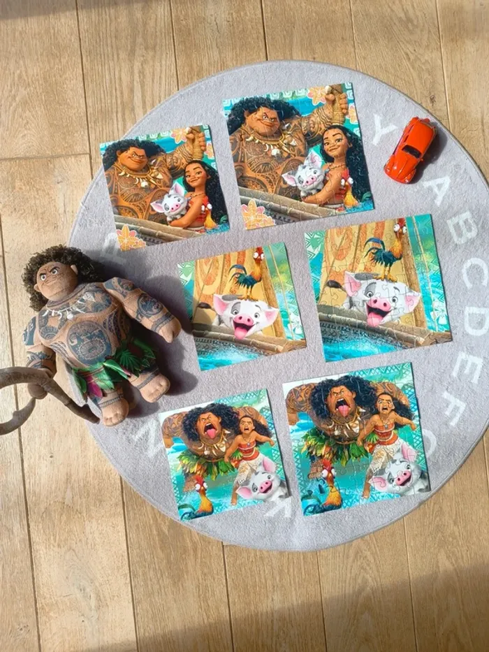 Lot Vaiana 🧩 puzzle et Peluche Maui Disney - photo numéro 5