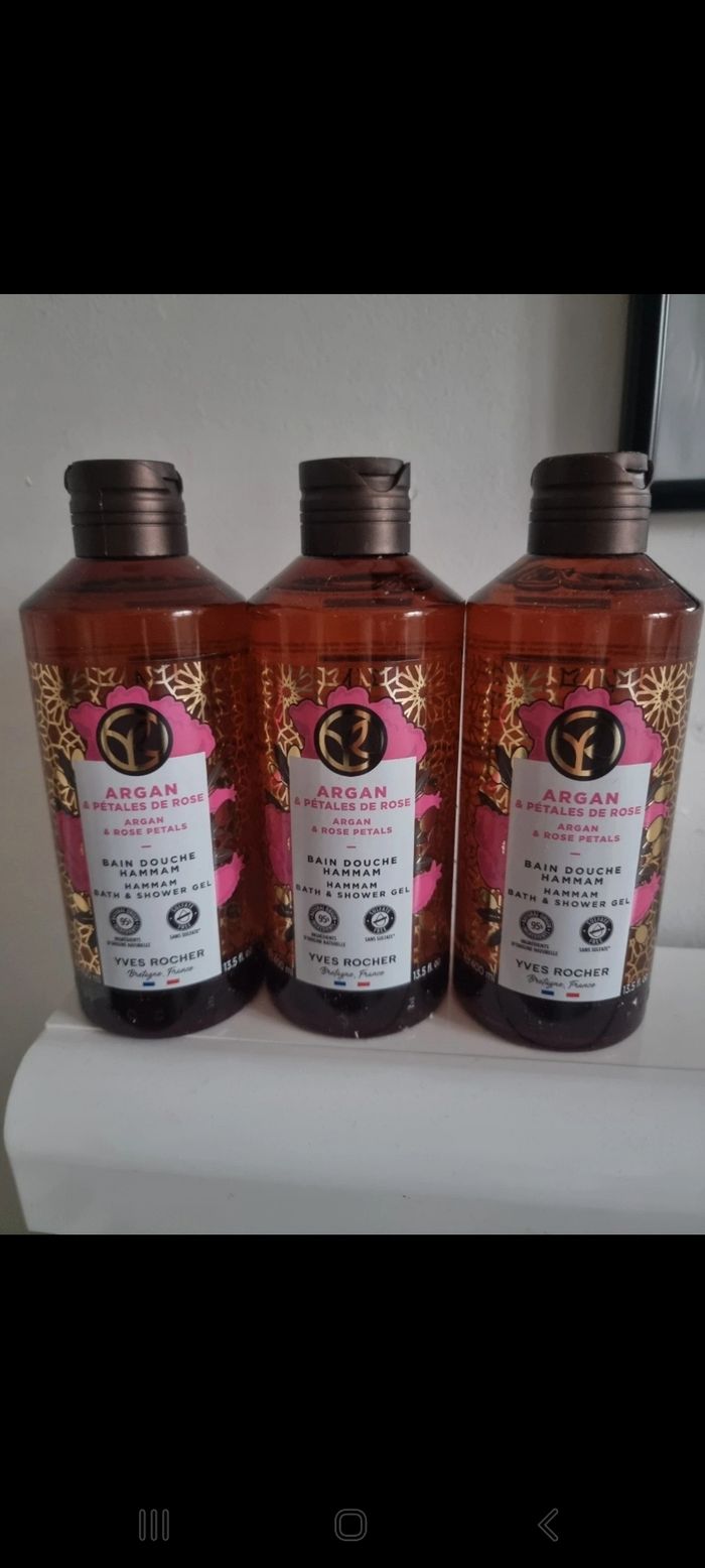 3 gel douches Yves rocher