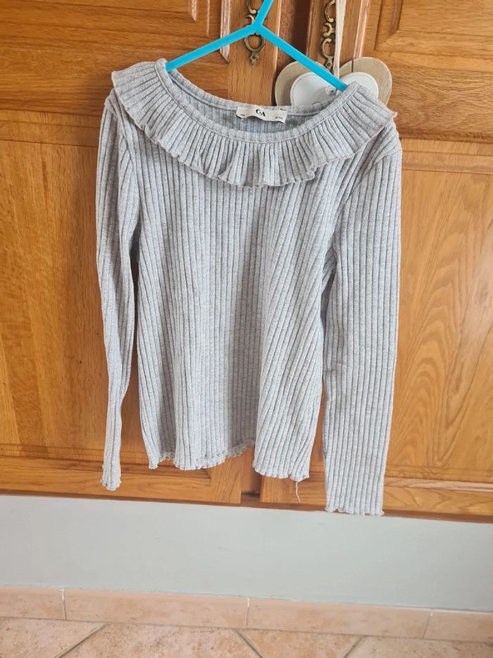 Lot 12 t shirt manches longues okaidi kiabi c&a - photo numéro 4
