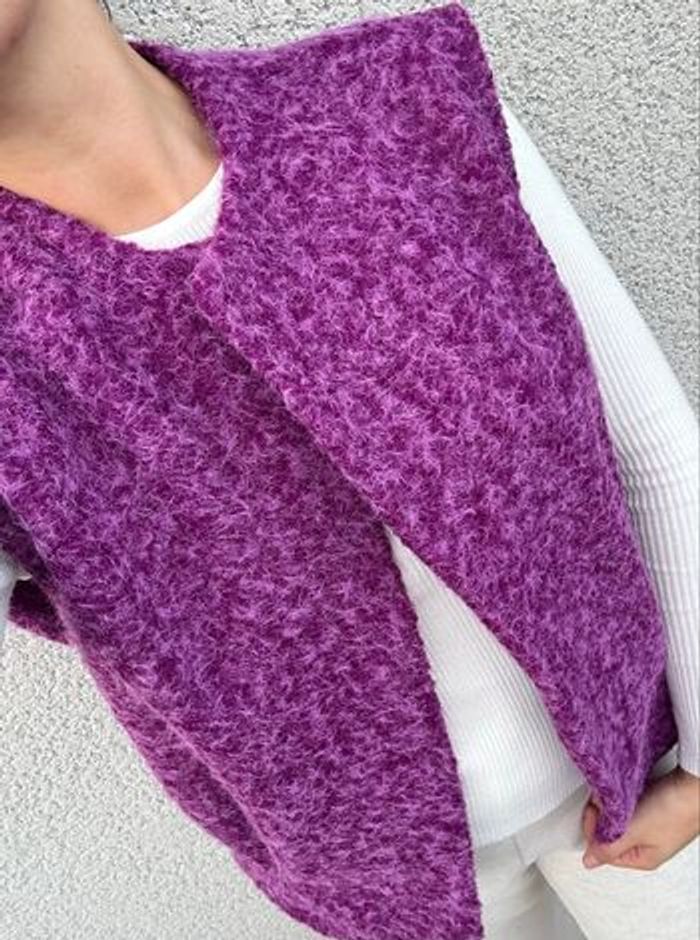 Gilet sans manche violet