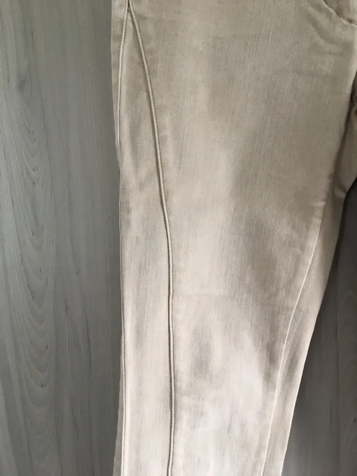 Jean skinny beige Armani - photo numéro 4