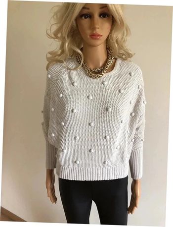 Pull beige et doré taille unique TBE (convient pour du 34/36)