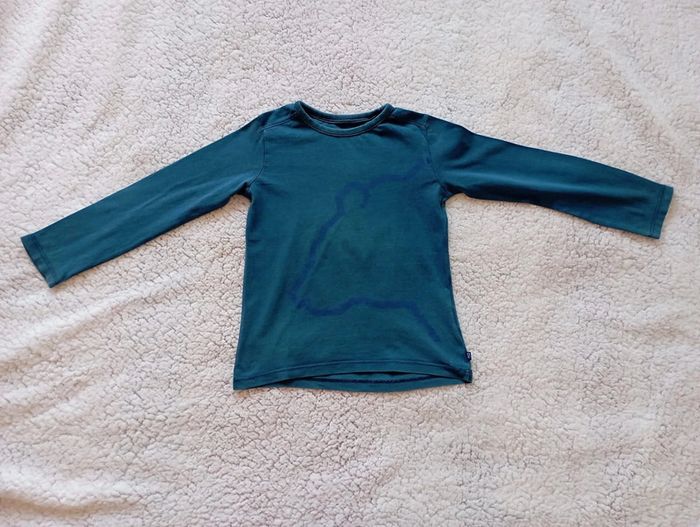T-shirt manches longues bleu Okaidi 5 ans