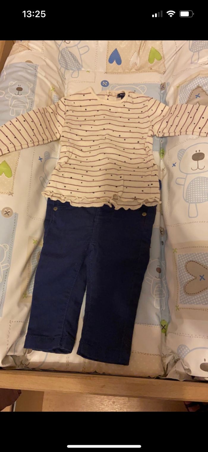 Pantalon + tee-shirts manches longues