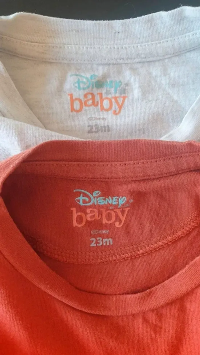 Lot 2 tee-shirts manches courtes 23 mois - photo numéro 5