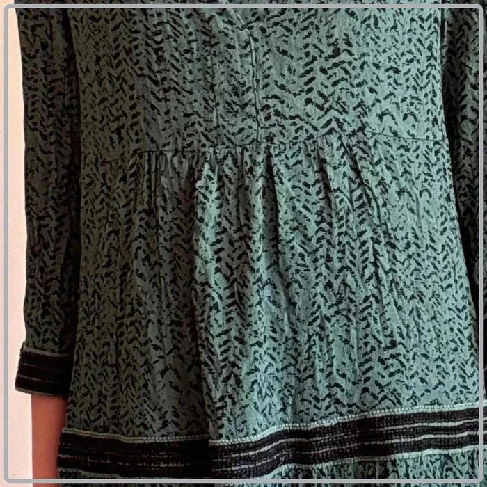 Tunique verte manque 3/4 taille 34 marque see u soon - photo numéro 2