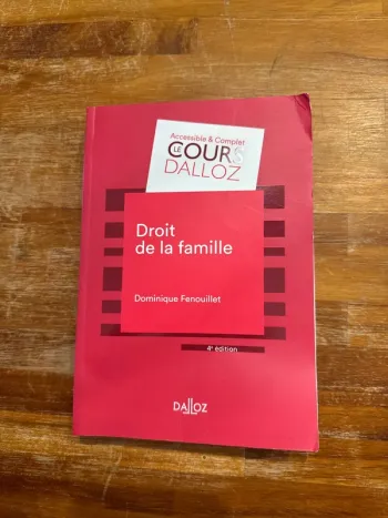 Livre droit de la famille