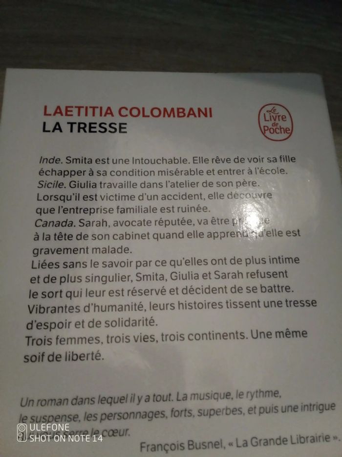 Lot de 2 romans la tresse + le cerf volant - photo numéro 4