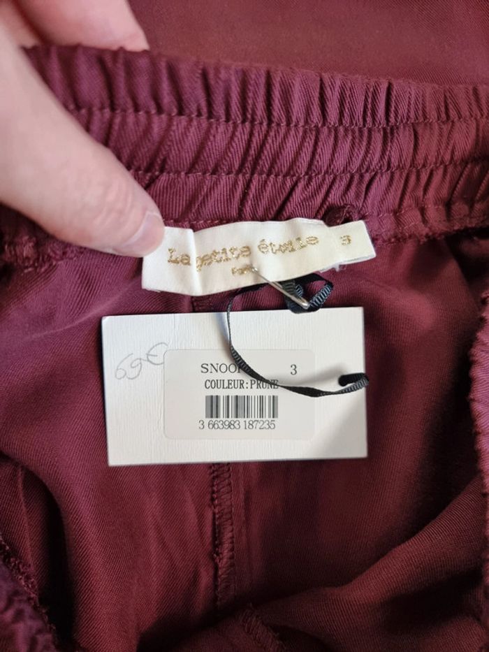 La Petite Etoile pantalon droit Snoop prune * Taille 3 * - photo numéro 6