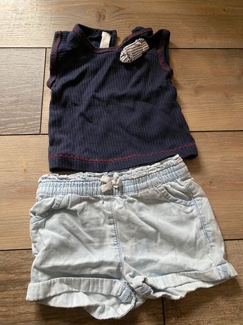 Ensemble été fille 6 mois