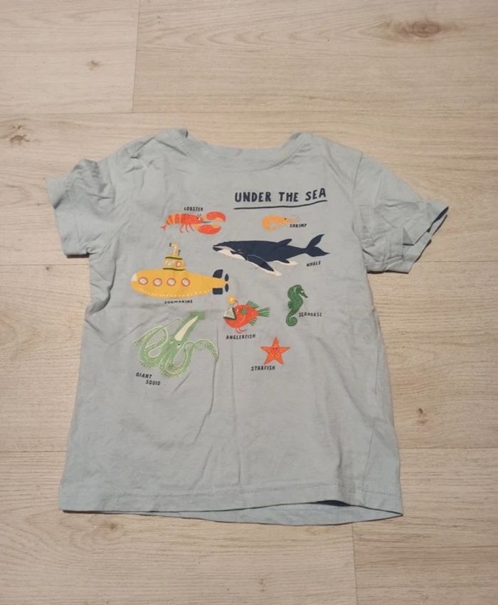 Tee shirt bleu ciel taille 5 ans Zeeman