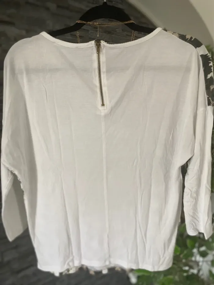 🤎🤍Blouse Fluide Motif Léopard – XSide – Taille 40 TBE 🤍🤎 - photo numéro 6