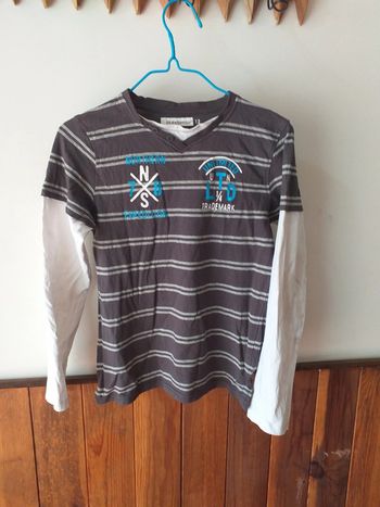 Tee-shirt manches longues rayé