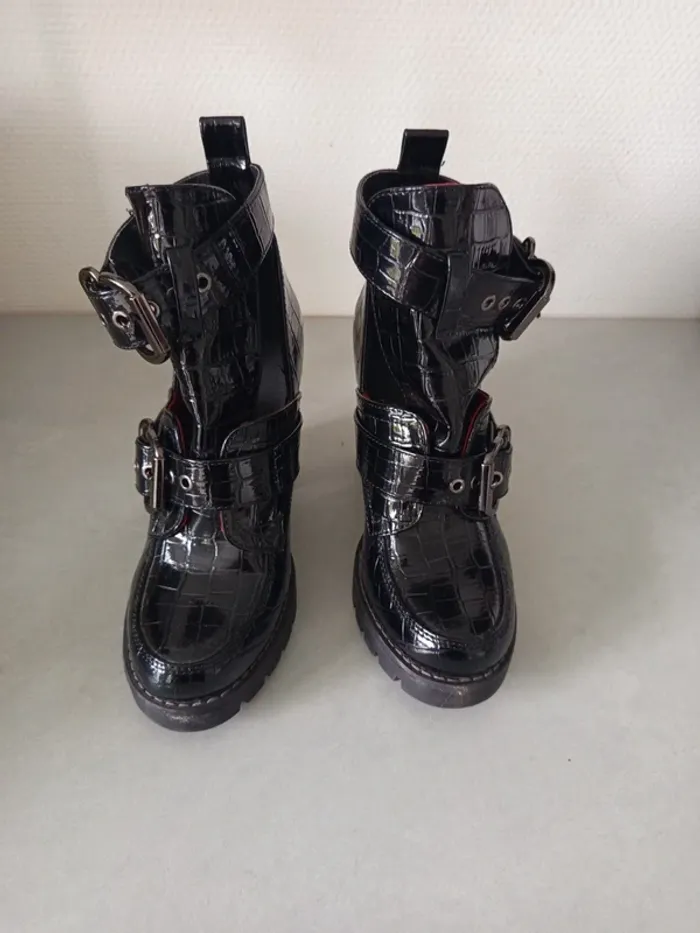Bottine à talons hauts femme - photo numéro 4