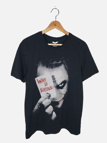 T-shirt Batman "Why so Serious" Joker Noir - Taille L