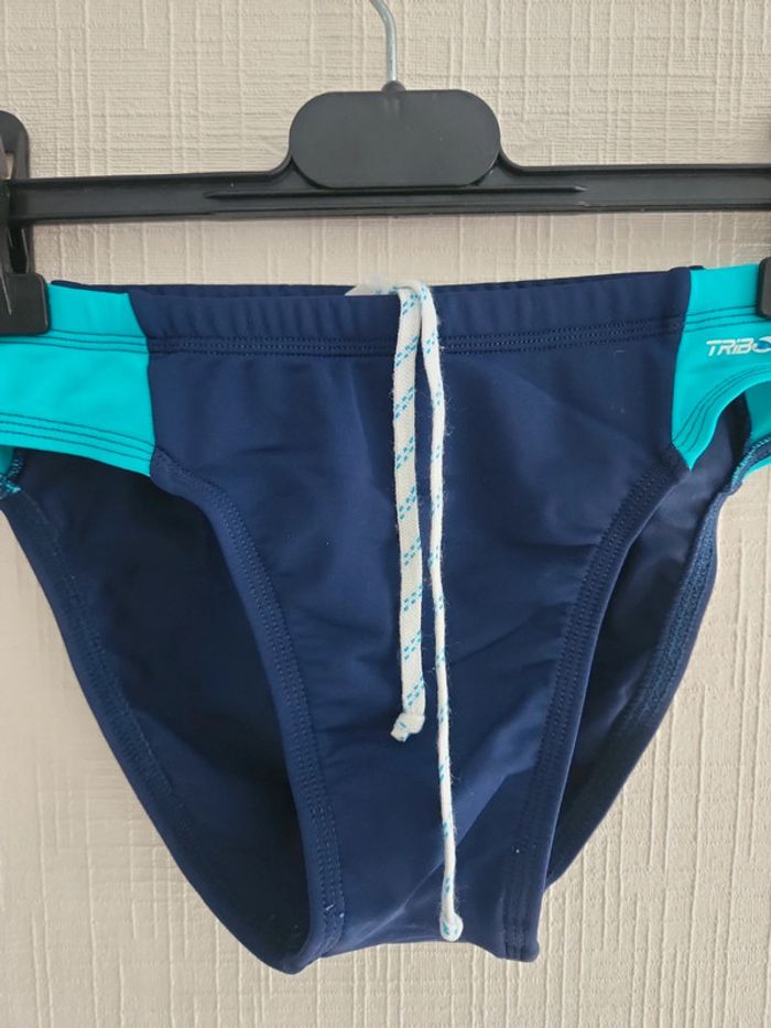 Maillot de bain Décathlon 12 ans bleu marine et turquoise - photo numéro 3