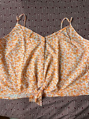 Débardeur orange été XL