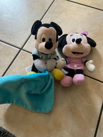 Peluche Mickey et Minnie