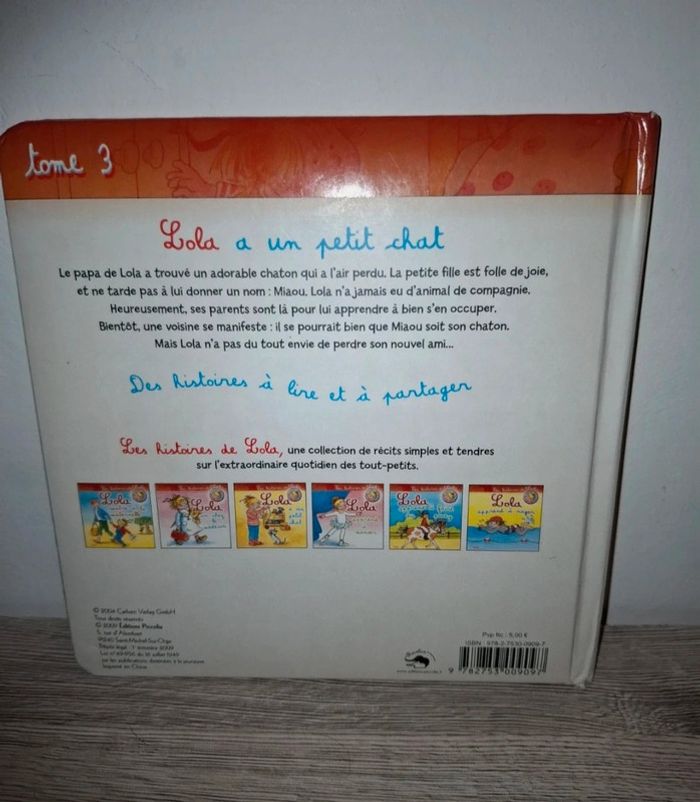 Livre Lola à un petit chat - photo numéro 2