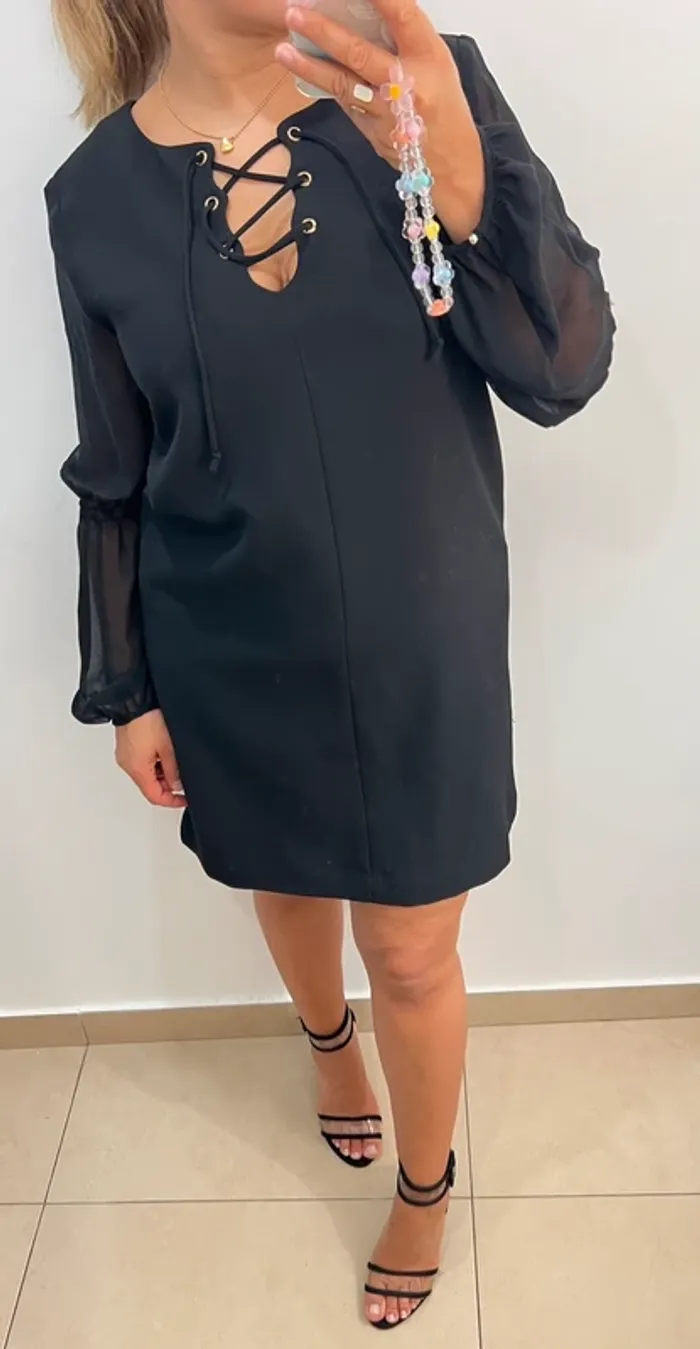 Robe Droite Noire IKKS Taille 40