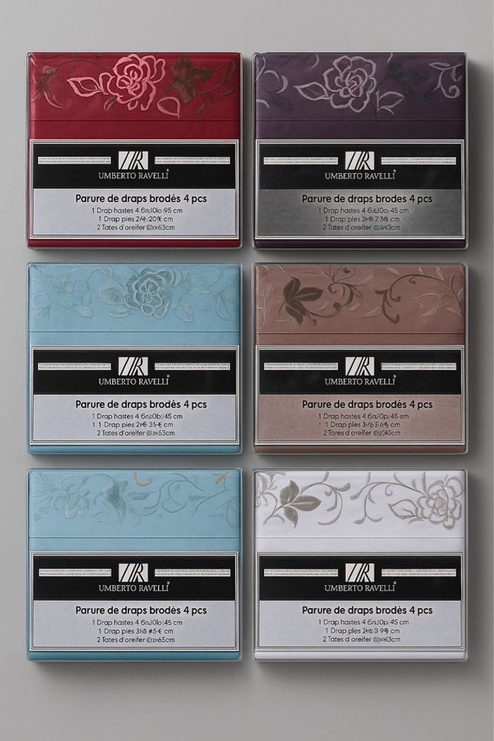 Parure de drap brodé 4piece neuf - photo numéro 2