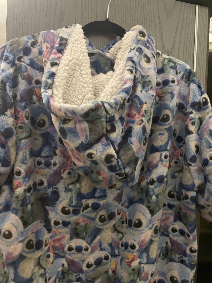 Haut plaid capuche Stich - photo numéro 5