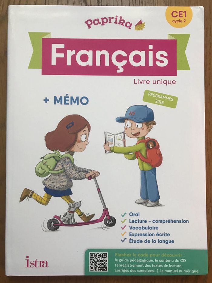 Paprika Français CE1 - Livre de l’élève + mémo - édition 2019
