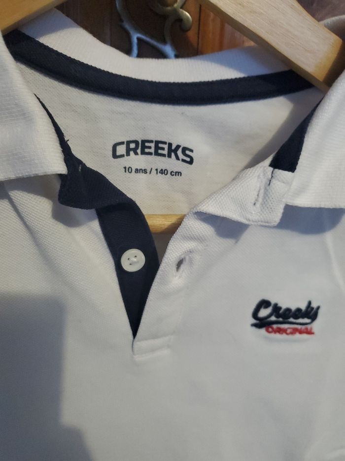 Polo blanc Creeks garçon 10 ans - photo numéro 3