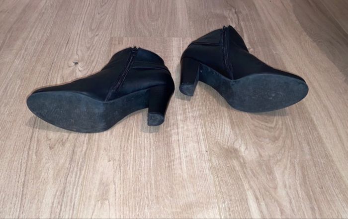 Boots à talon noires Camaïeu - photo numéro 3