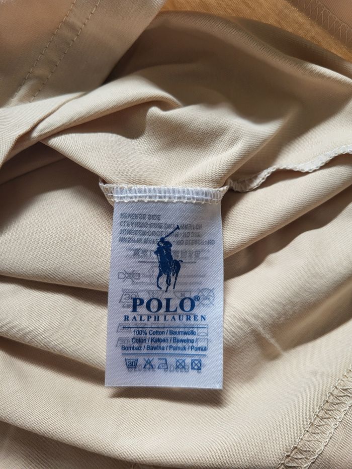 T-shirt Ralph Lauren Homme M Beige – Neuf - photo numéro 5