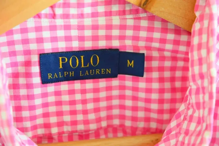 C38 Chemise à carreaux Rose Polo Ralph Lauren Taille M - photo numéro 3