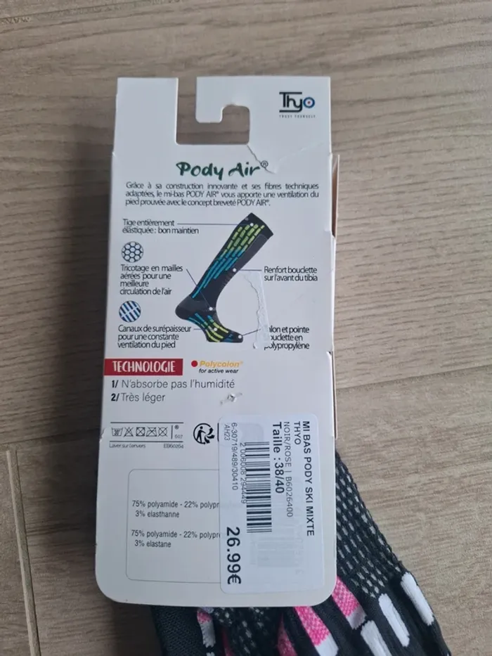 Chaussettes ski Thyo - photo numéro 3