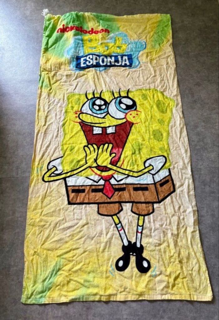 Serviette de plage 2 en 1 Bob l’éponge - photo numéro 2