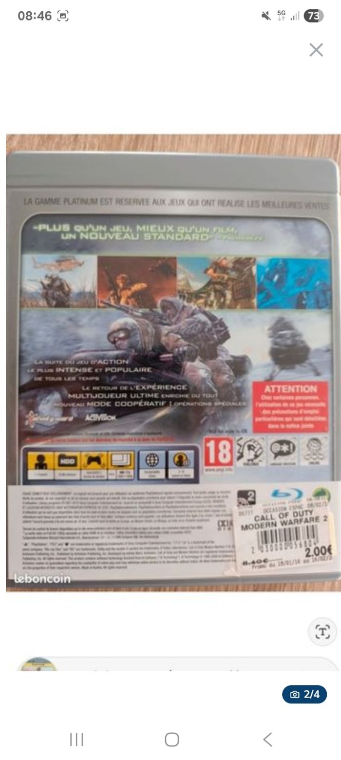Call of duty modern warfare 2 PlayStation 3 - photo numéro 2
