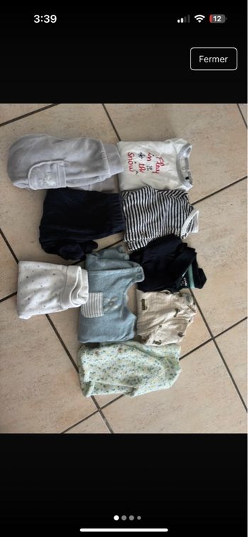 Lot de vêtement bébé 3 mois