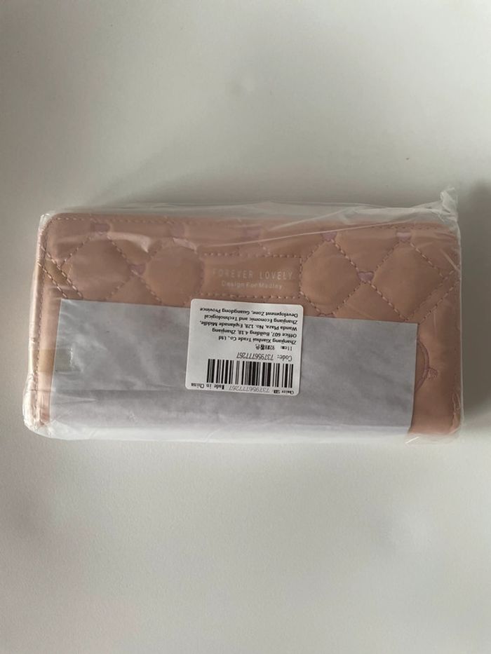 Porte-feuille femme rose