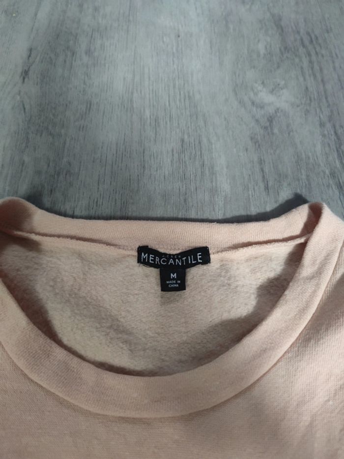 Pull Crewneck Rose Clair Taille M Femme - photo numéro 3