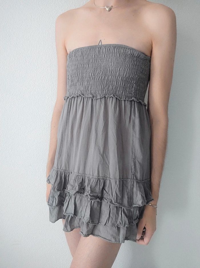 2 en 1 Robe bustier & Jupe droite gros volant vintage - 34/XS à 40/L - photo numéro 7