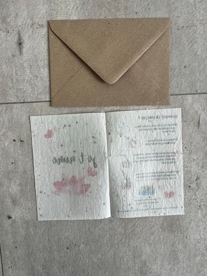 Carte à planter je t’ai dit que je t’aime - photo numéro 3