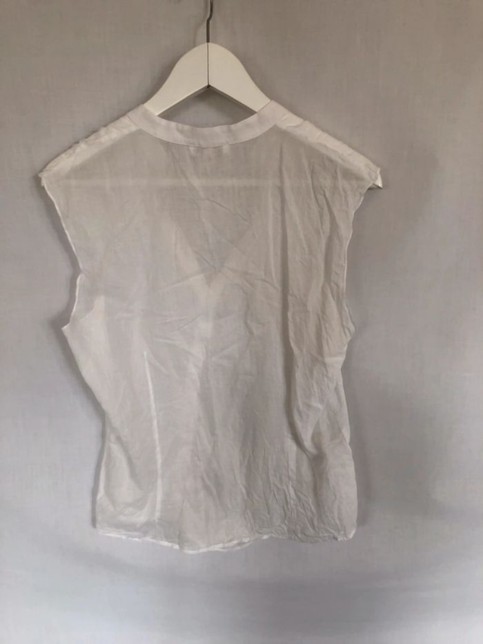 Blouse blanche boutonnage diagonal Kookai taille 40 très bon état - photo numéro 12