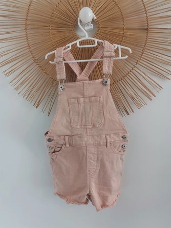 Salopette short 6/7 ans tex